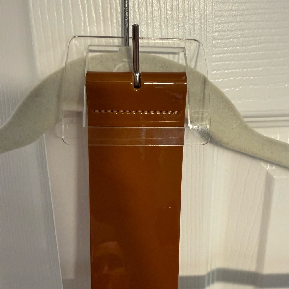 Tibi Tan Leather Belt